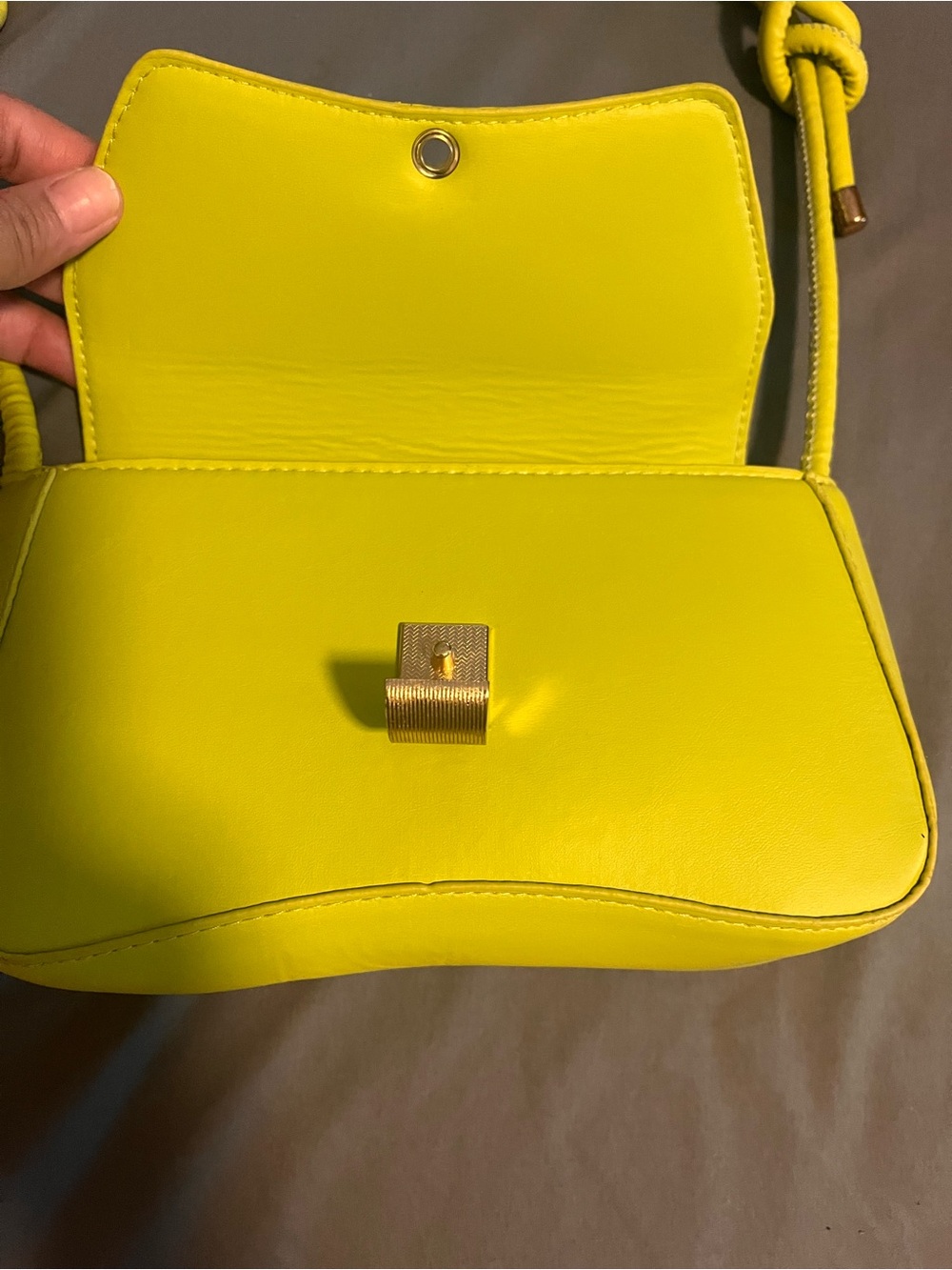 Yellow Women's Shoulder Bag - Sleek Everyday Crossbody - Picture 2 of 4